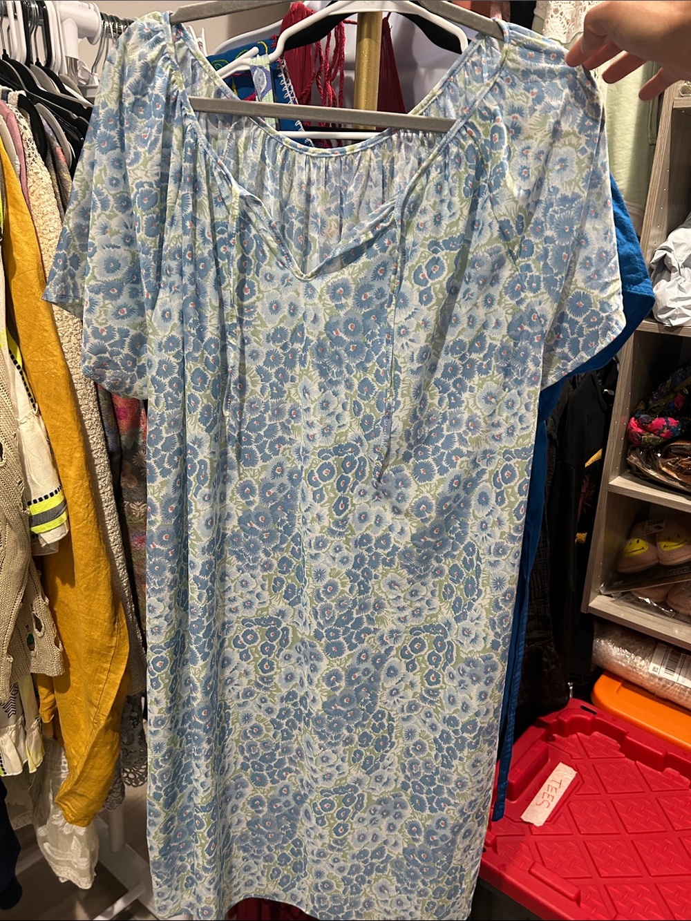 NWT Vintage 1990s Montgomery Ward Sterling Sophisticates Floral Cotton Nightgown